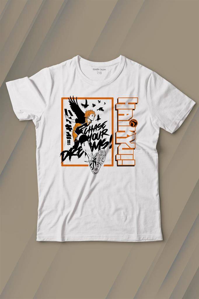 Haikyuu Fly Anime Baskılı Tişört Çocuk T-shirt - 1