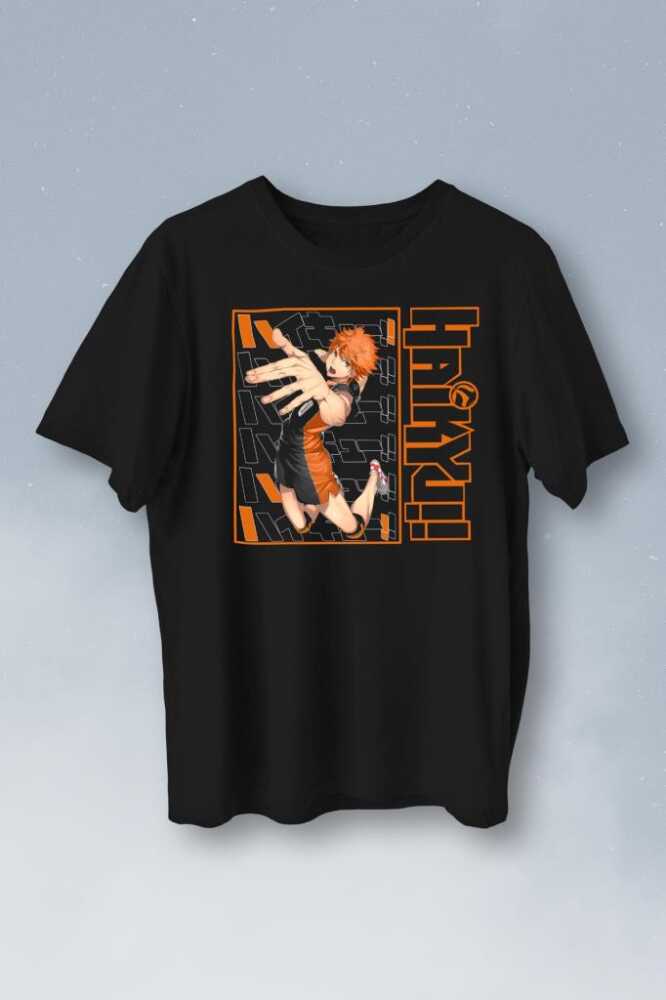 Haikyuu Fly Anime Baskılı Tişört Unisex T-Shirt
