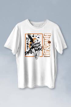 Haikyuu Fly Anime Baskılı Tişört Unisex T-shirt - 1