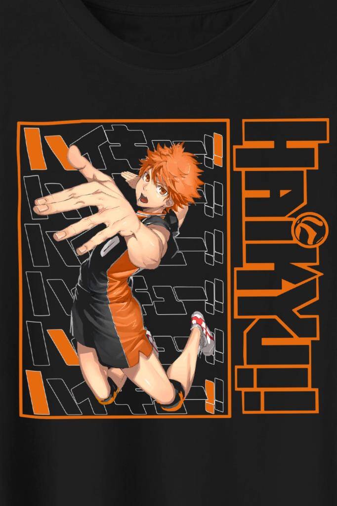 Haikyuu Fly Anime Baskılı Tişört Unisex T-Shirt - 2