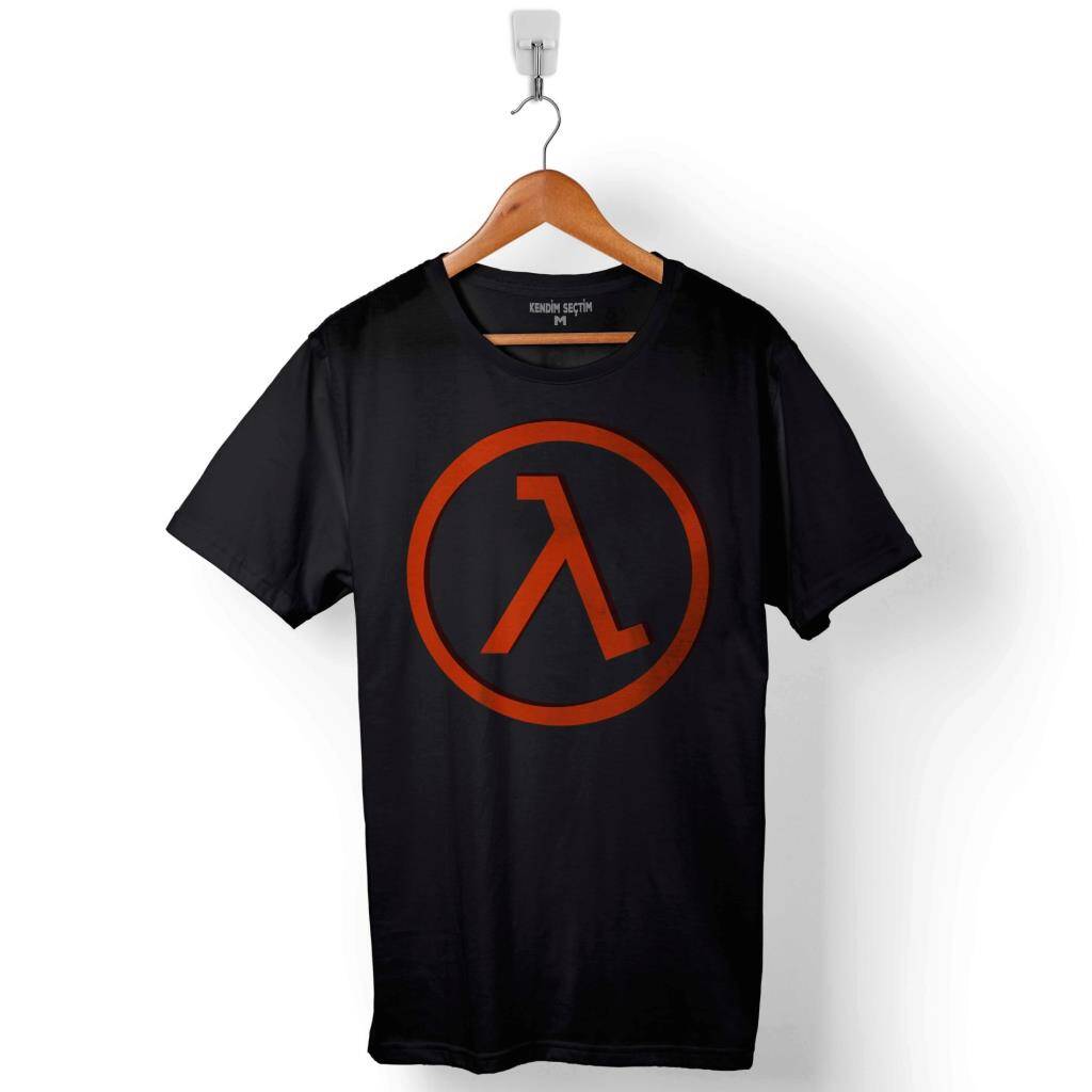 Half Life Half-Life Counter Strike Logo Baskılı Tişört Unisex T-Shirt - 1