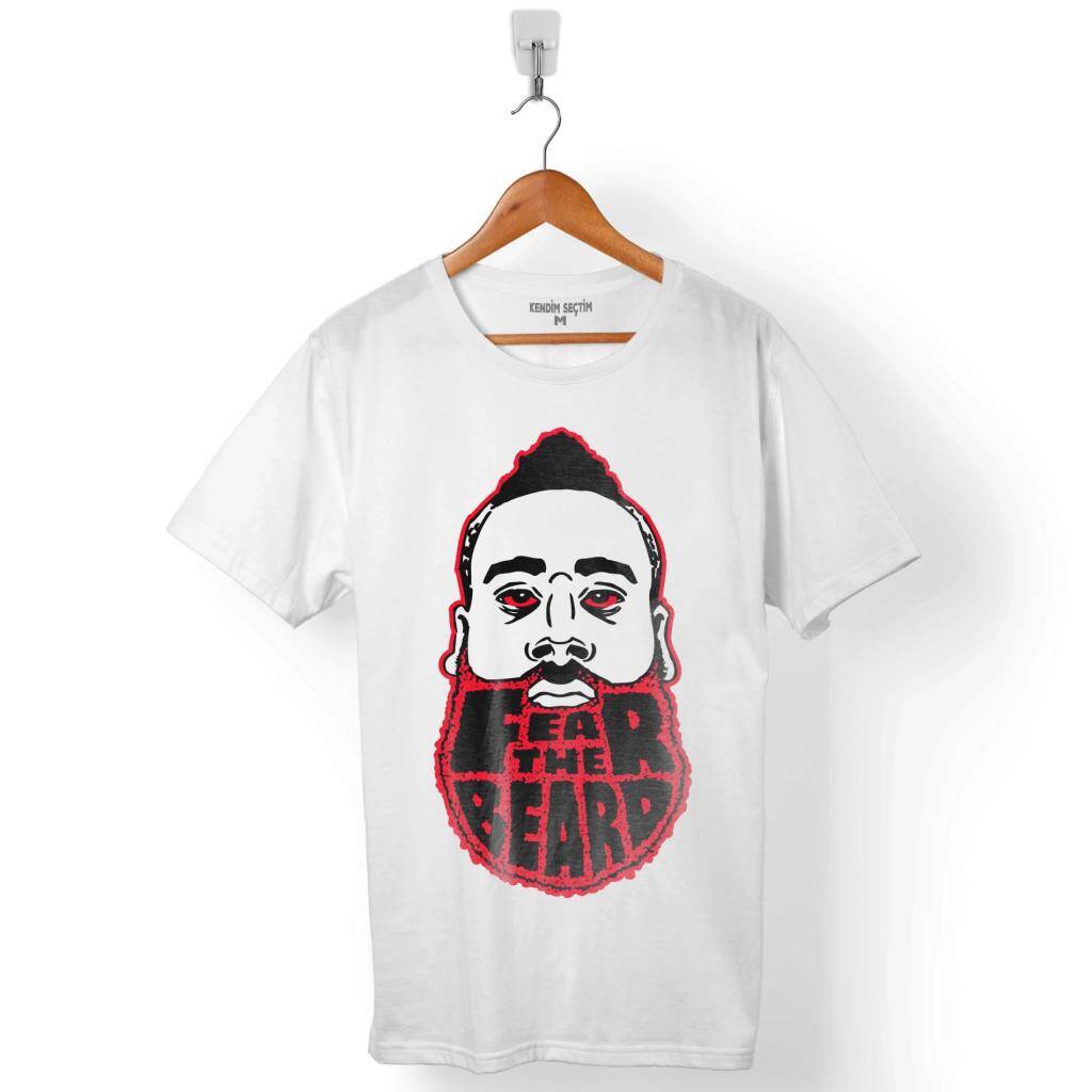 HAMES HARDEN FEAR THE BEARD FTB ROCKET ERKEK TİŞÖRT - 1