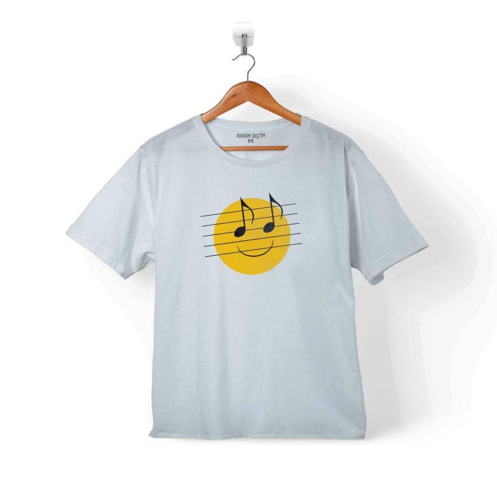 HAPPY AND YOU KNUW IT MÜZİK NOTA GÜLEN YÜZ ÇOCUK TİŞÖRT - 1