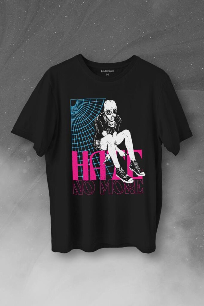 Hate No More 2K 22 Acid Street Culture Urban Baskılı Tişört Unisex T-Shirt - 1