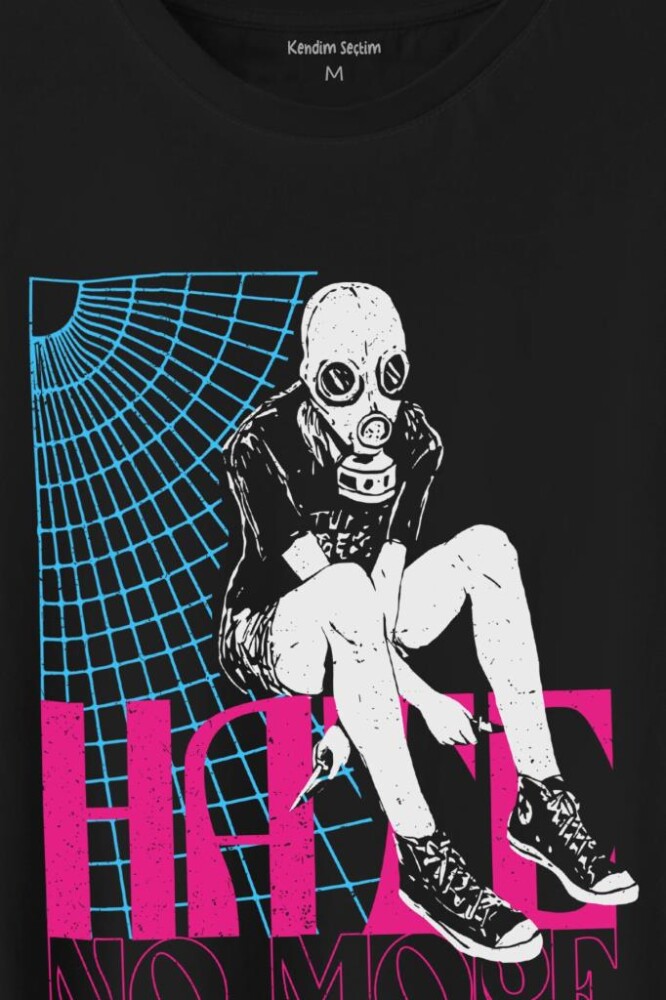 Hate No More 2K 22 Acid Street Culture Urban Baskılı Tişört Unisex T-Shirt - 2