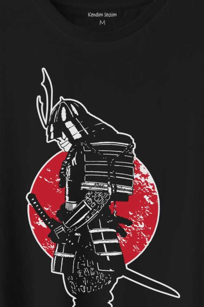 Helmet Kask Spartan Samuray Savaşçı Kılıç Baskılı Tişört Unisex T-Shirt - 2