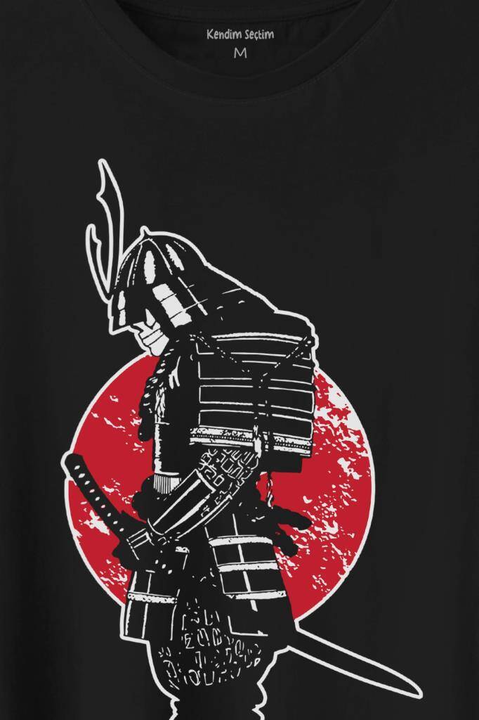 Helmet Kask Spartan Samuray Savaşçı Kılıç Baskılı Tişört Unisex T-Shirt (1)