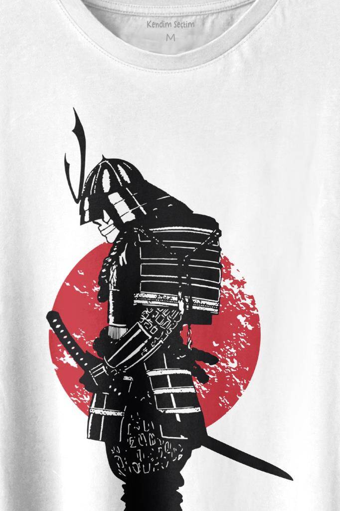 Helmet Kask Spartan Samuray Savaşçı Kılıç Baskılı Tişört Unisex T-shirt (1)