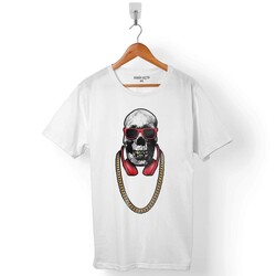 HIP HOP DANCE PIRATE SKULL KURU KAFA ERKEK TİŞÖRT - 1