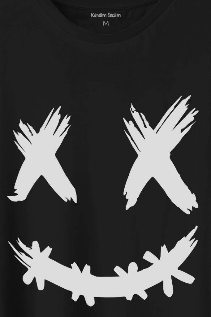 Hip Hop Marshmello Music Shit Happens Baskılı Tişört Unisex T-Shirt - 2