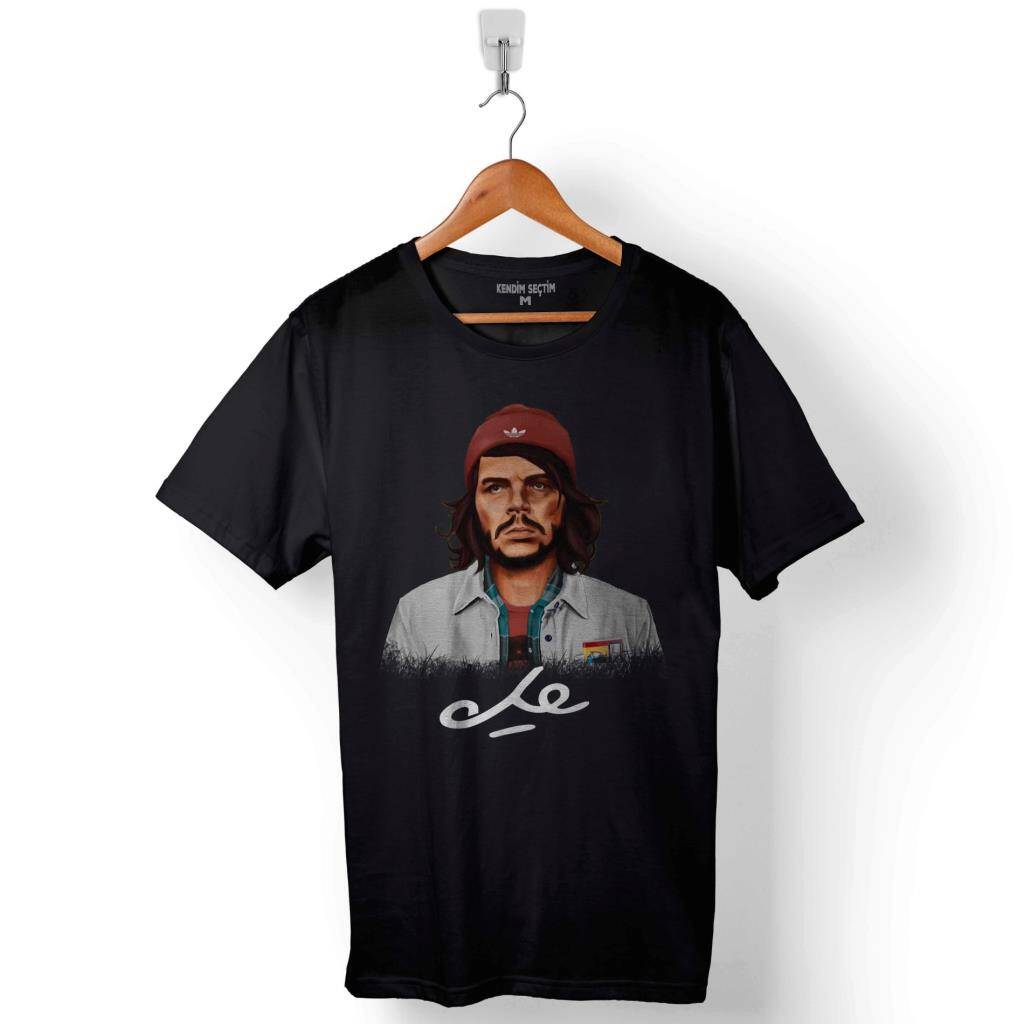 Hipstory Hipster Che Guevara Ernesto Baskılı Tişört Unisex T-Shirt - 1