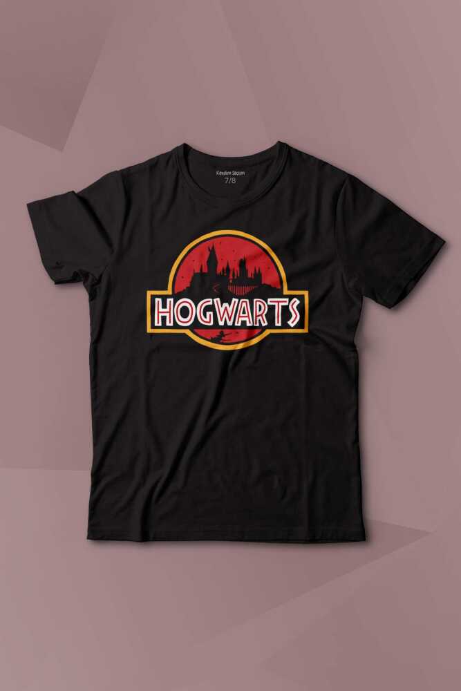 Hogwarts Park Harry Film Baskılı Çocuk Tişört Kısa Kollu - 1