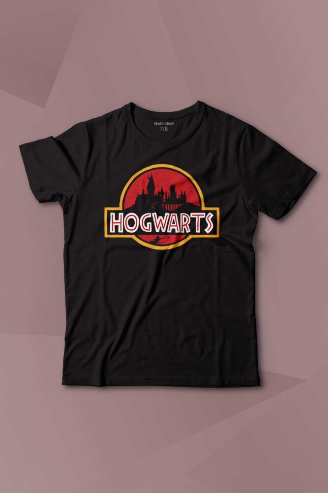 Hogwarts Park Harry Film Baskılı Çocuk Tişört Kısa Kollu - KENDİM SEÇTİM
