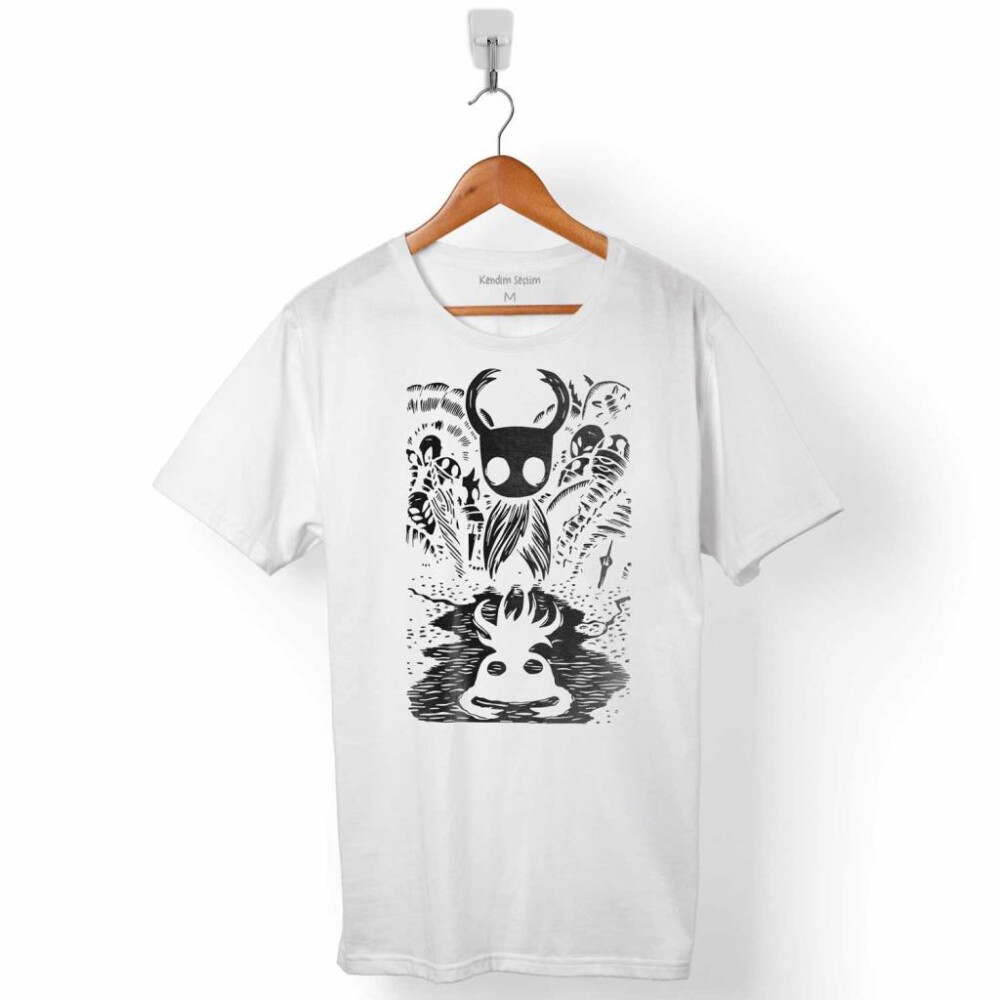 HOLLOW KNIGHT GHOST CADILAR BAYRAMI KURU KAFA ERKEK TİŞÖRT - KENDİM SEÇTİM