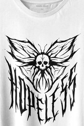 Hopeless Gothic Umutsuz Black Karanlık Baskılı Tişört Unisex T-shirt - 2