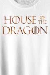 House Of The Dragon Logo Targaryen Baskılı Tişört Unisex T-shirt - 2