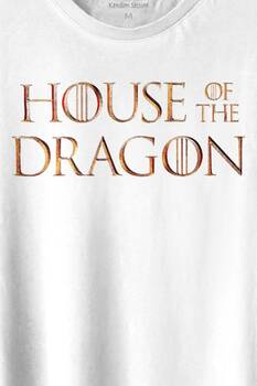 House Of The Dragon Logo Targaryen Baskılı Tişört Unisex T-shirt - 2