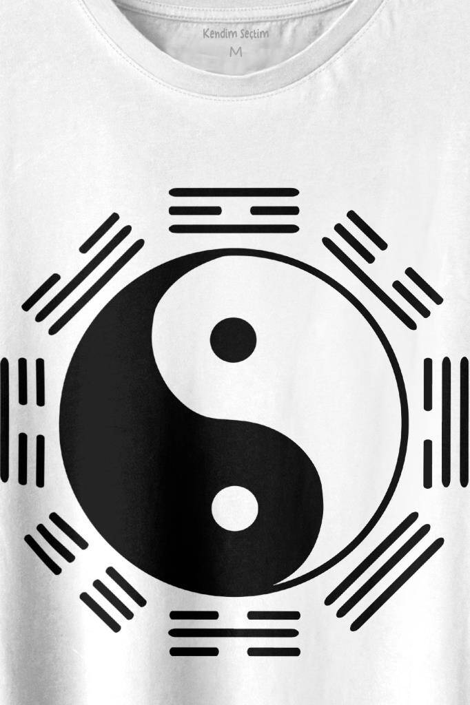 Hyuga Clan Symbol Characters Ying Yang Naruto Baskılı Tişört Unisex T-shirt - 2