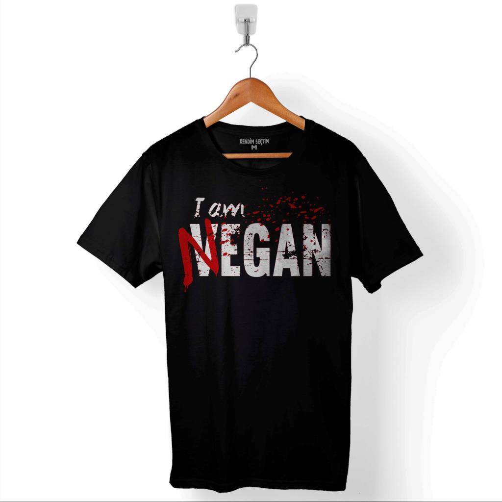 I Am Negan The Walking Dead Yürüyen Ölüler Baskılı Tişört Unisex T-Shirt - 1