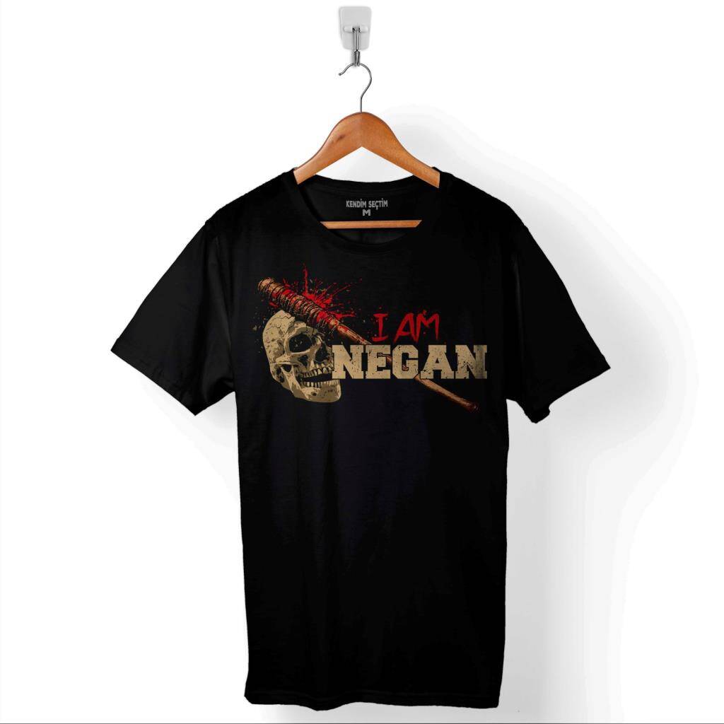 I Am Negan The Walking Dead Yürüyen Ölüler Baskılı Tişört Unisex T-Shirt - 1