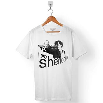 I AM SHER LOCKED SHERLOCK HOLMES GUN ERKEK TİŞÖRT - 1