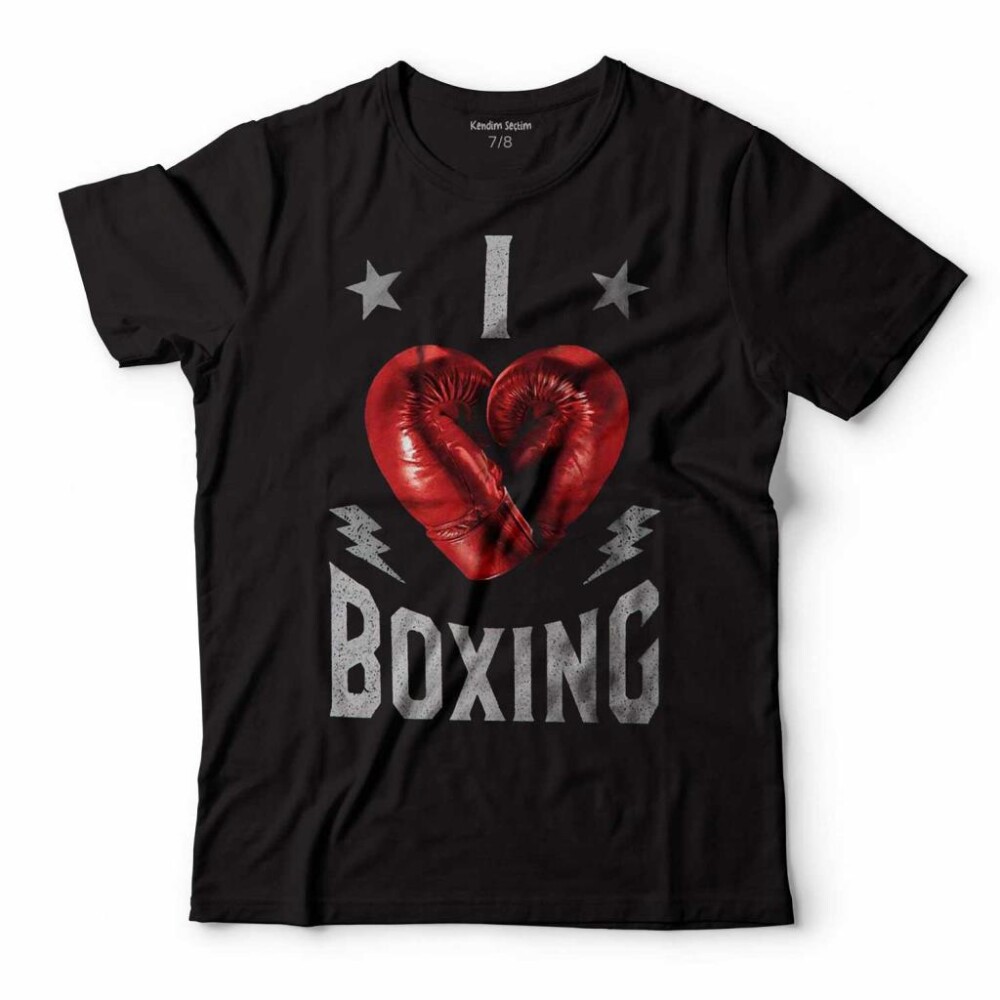 I LOVE BOXING BOKS RİNG MUHAMMED ALI ÇOCUK TİŞÖRT - KENDİM SEÇTİM