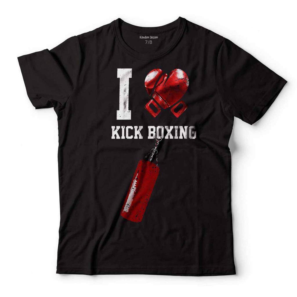 I LOVE KICK BOXING BOKS ELDİVENİ ÇOCUK TİŞÖRT - 1