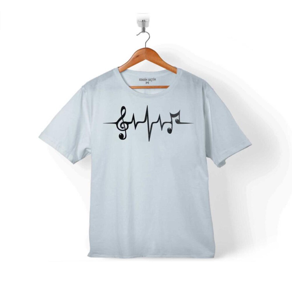 I LOVE MUSIC SOL ANAHTARI KALP RİTMİ RİTİM ÇOCUK TİŞÖRT - 1