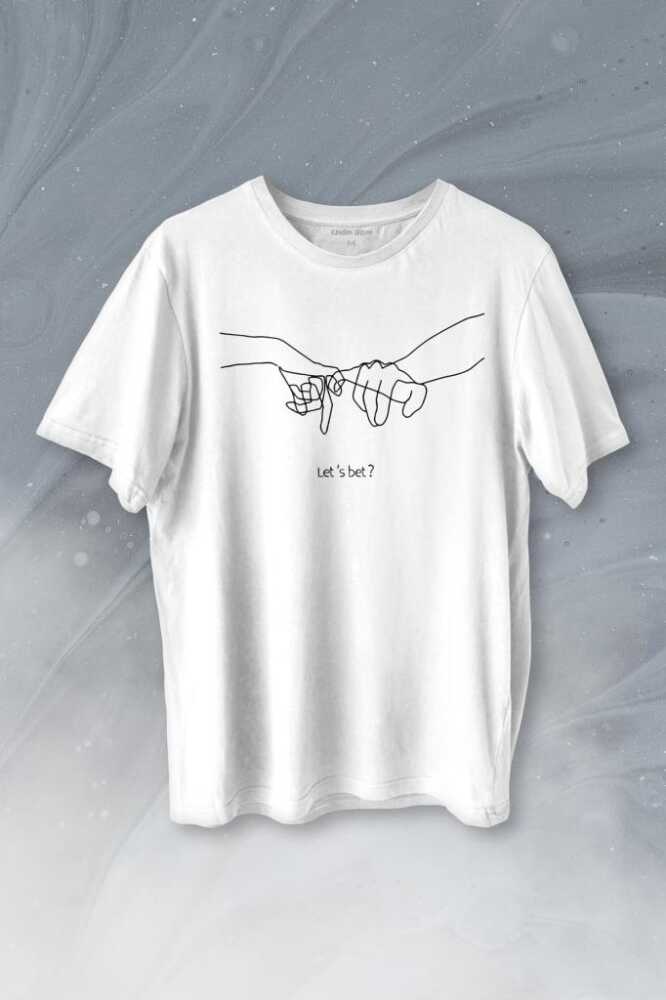 İddia Sevgili Minimal Baskılı Tişört Unisex T-shirt - 1