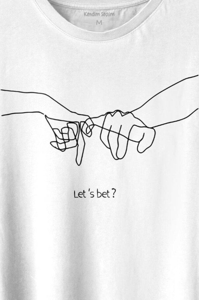 İddia Sevgili Minimal Baskılı Tişört Unisex T-shirt (1)