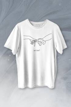İddia Sevgili Minimal Baskılı Tişört Unisex T-shirt - 1