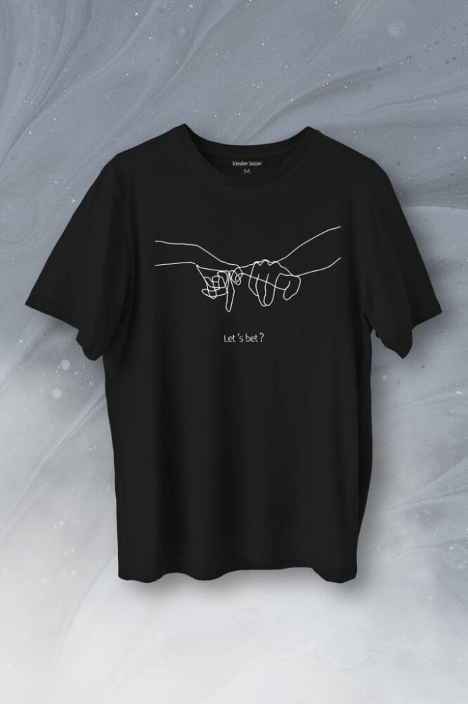 İddia Sevgili Minimal Baskılı Tişört Unisex T-Shirt - 1