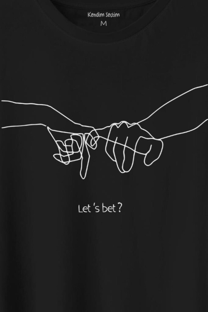 İddia Sevgili Minimal Baskılı Tişört Unisex T-Shirt - 2