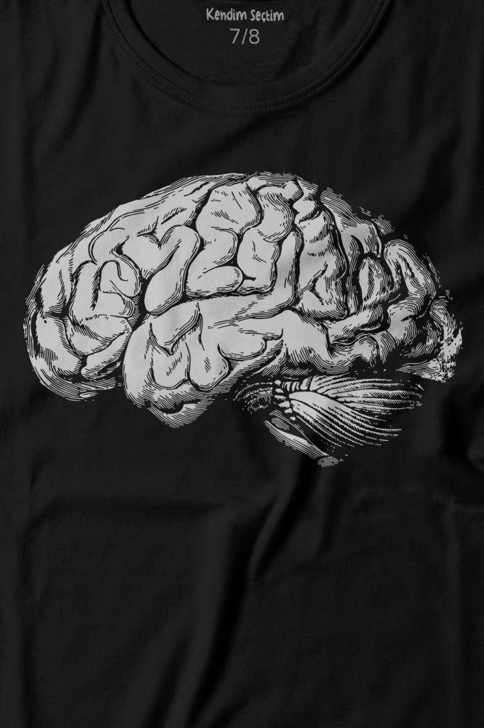İnsan Beyni Kafayı Kulllan Beyin Zeka Baskılı Tişört Çocuk T-shirt (1)