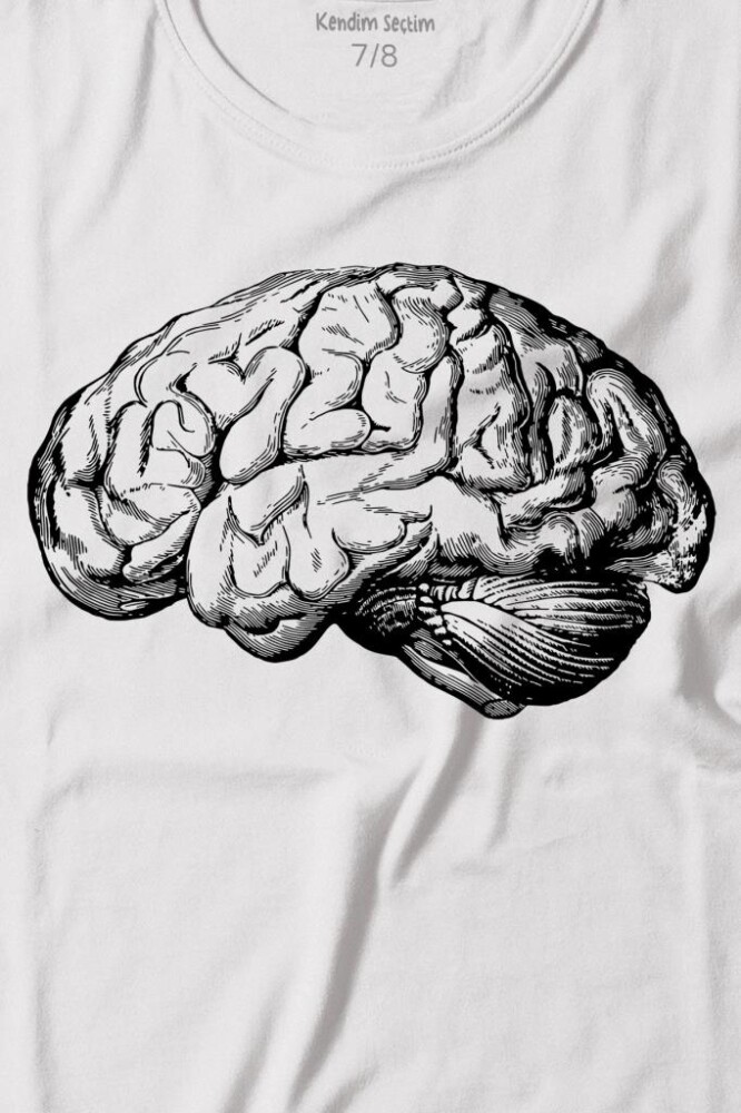 İnsan Beyni Kafayı Kulllan Beyin Zeka Baskılı Tişört Çocuk T-shirt - 2