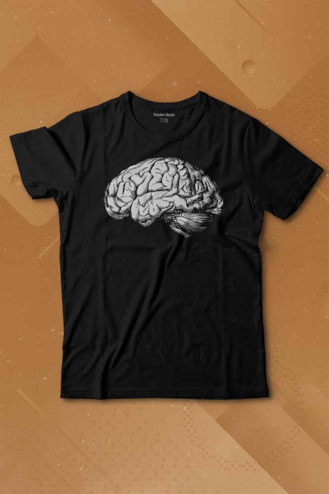 İnsan Beyni Kafayı Kulllan Beyin Zeka Baskılı Tişört Çocuk T-shirt - KENDİM SEÇTİM