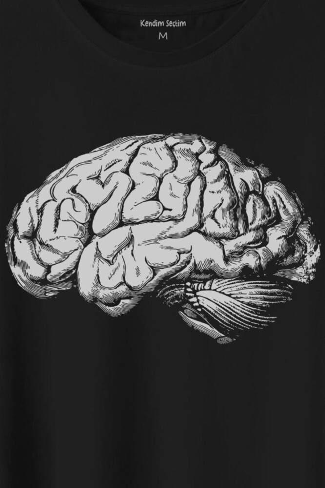 İnsan Beyni Kafayı Kulllan Beyin Zeka Baskılı Tişört Unisex T-Shirt (1)