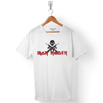IRON MAIDEN LOGO THE BOOK OF SOULS ERKEK TİŞÖRT - 1