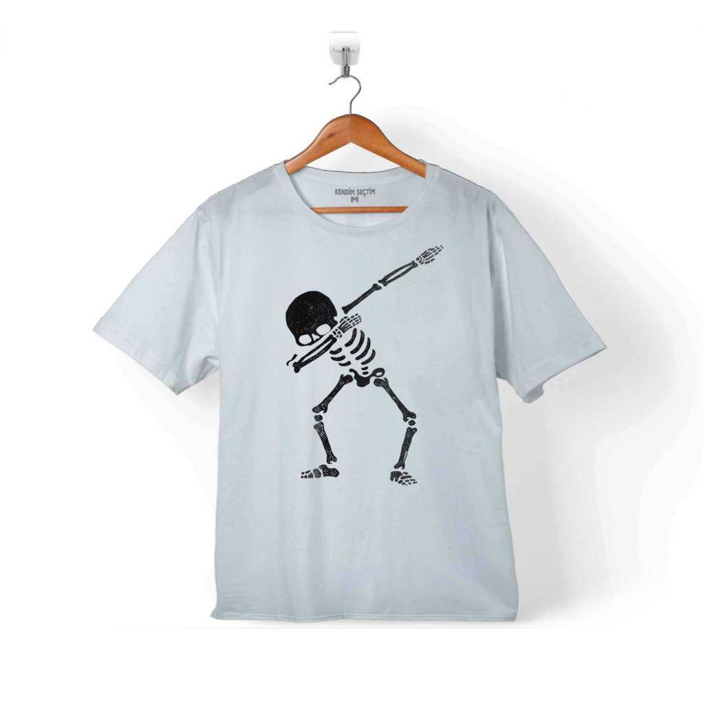 İSKELET DANSI DABBING SKELETON SKULL KURU KAFA ÇOCUK TİŞÖRT - 1