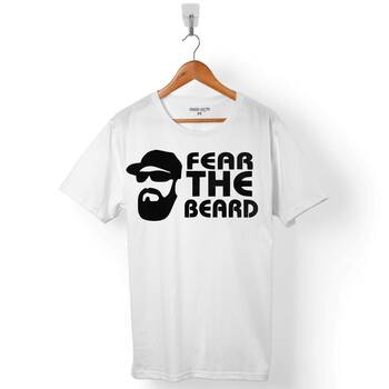 JAMES HARDEN FEAR THE BEARD HOUSTAN BASKETBALL NBA3 ERKEK TİŞÖRT - 1