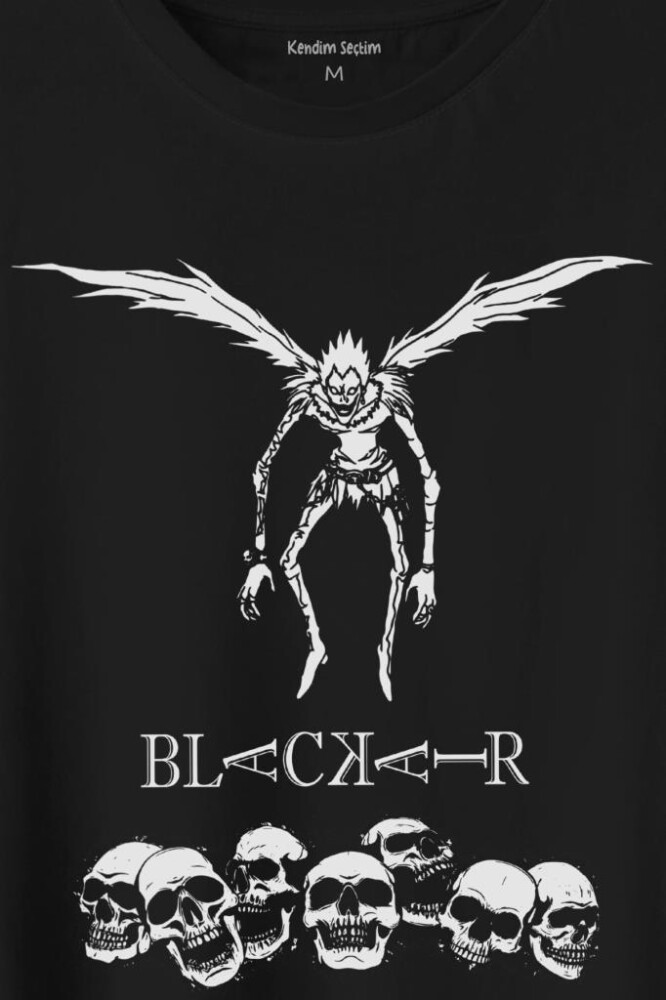 Japon Death Note Black Air Hip Hop Baskılı Tişört Unisex T-Shirt (1)