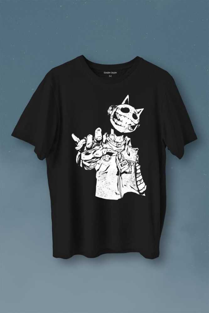 Jester J Smile Venom Gothic Maske Mask Sokak Baskılı Tişört Unisex T-Shirt - 1