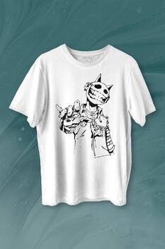 Jester J Smile Venom Gothic Maske Mask Sokak Baskılı Tişört Unisex T-shirt - 1