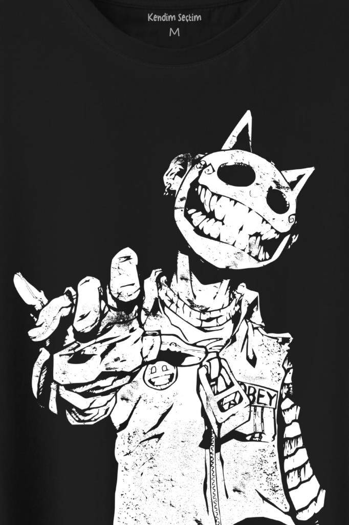 Jester J Smile Venom Gothic Maske Mask Sokak Baskılı Tişört Unisex T-Shirt - 2