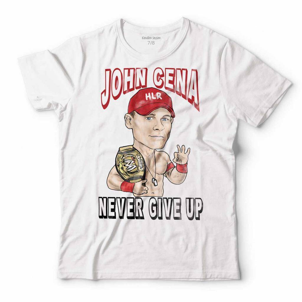 JOHN CENA NEVER GIVE UP WWE AMERİKAN GÜREŞİ ÇOCUK TİŞÖRT - 1