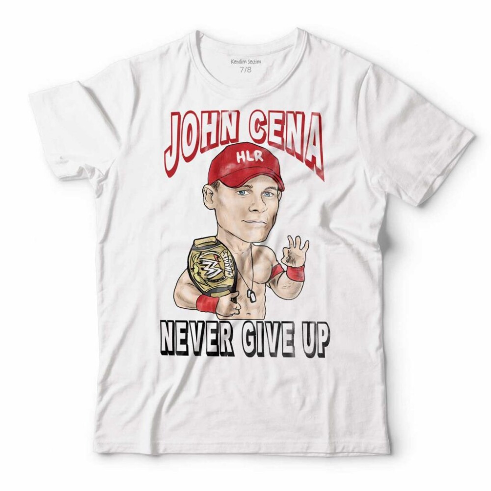 JOHN CENA NEVER GIVE UP WWE AMERİKAN GÜREŞİ ÇOCUK TİŞÖRT - KENDİM SEÇTİM