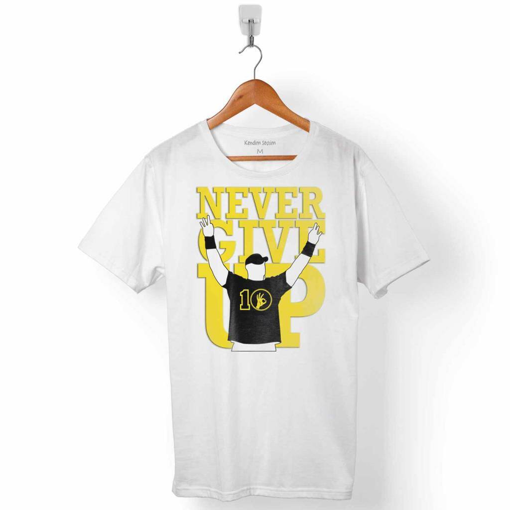 JOHN CENA NEVER GIVE UP WWE AMERİKAN GÜREŞİ ERKEK TİŞÖRT