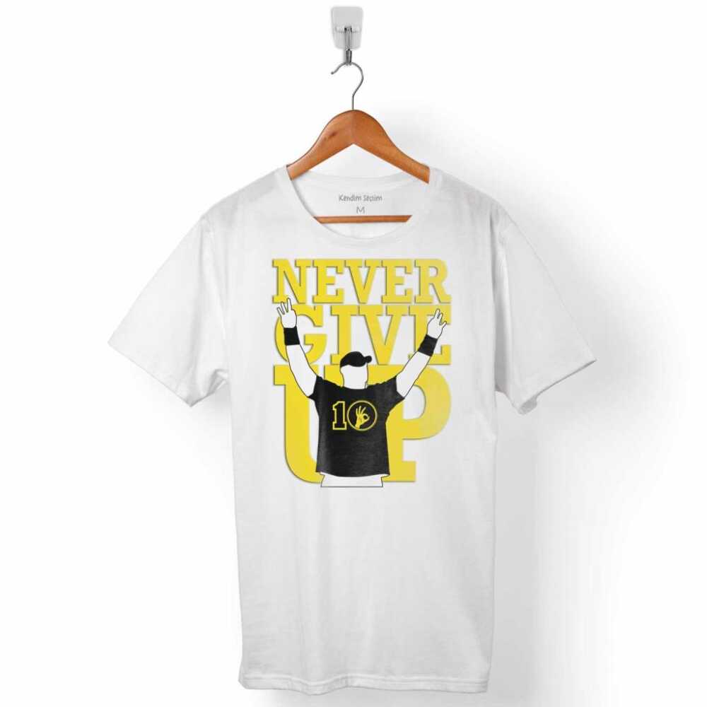 JOHN CENA NEVER GIVE UP WWE AMERİKAN GÜREŞİ ERKEK TİŞÖRT