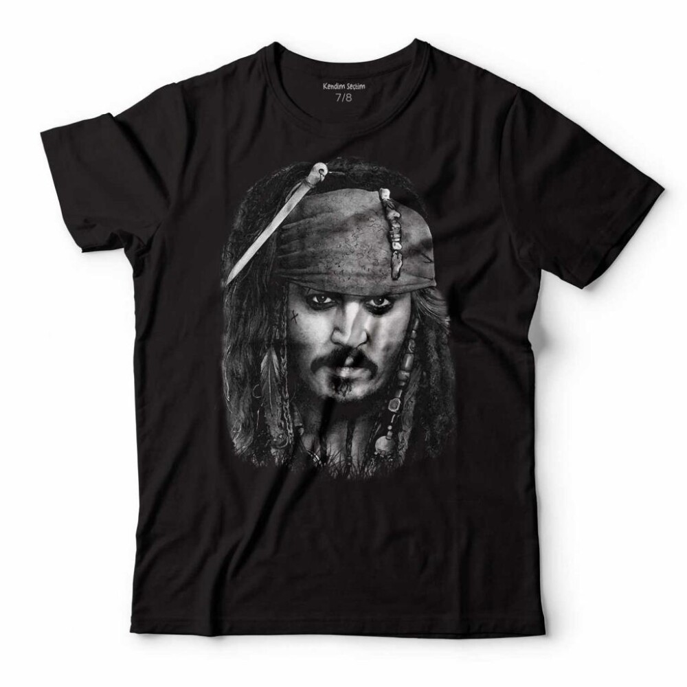 JOHNNY DEPP JACK SPARROW KARAYİP KORSANLARI ÇOCUK TİŞÖRT - KENDİM SEÇTİM