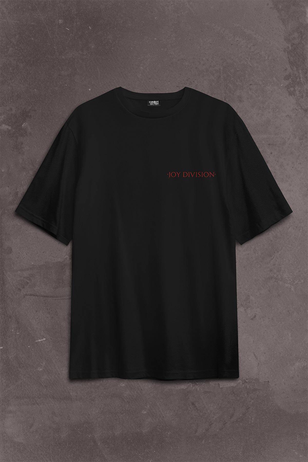 Joy Division Ian Curtis 90S Rock Punk Uk Sırt Ön Baskılı Oversize Tişört Unisex T-Shirt (1)